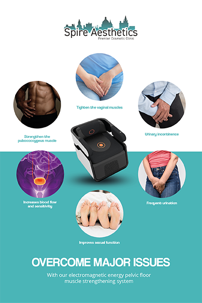 Image of EMS chair to treat Urine leakage Uxbridge from Spire Aesthetics