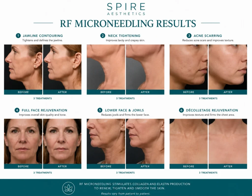 RF Microneedling Skin tightening Uxbridge results