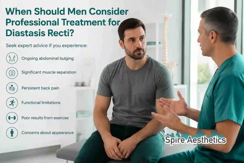 When Should Men Consider Professional Treatment for Diastasis Recti Uxbridge?